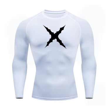 X-Thorn Long Sleeve White Compression Shirt XMARTIAL