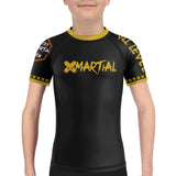 XMartial Kill Level Fight Kit Kids Rash Guard XMARTIAL