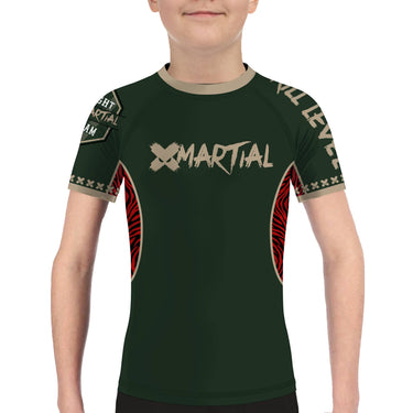 XMartial Kill Level Fight Kit Kids Rash Guard XMARTIAL