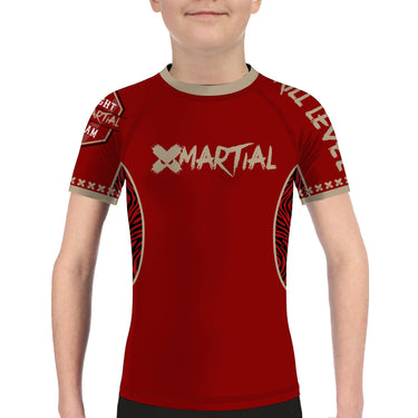 XMartial Kill Level Fight Kit Kids Rash Guard XMARTIAL