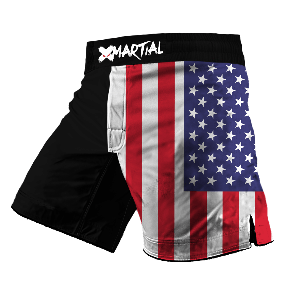 American Warrior 2.0 Hybrid BJJ/MMA Shorts - XMARTIAL