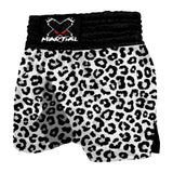 Black Leopard Muay Thai Shorts XMARTIAL