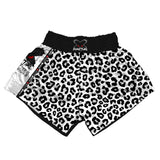 Black Leopard Muay Thai Shorts XMARTIAL