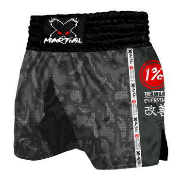 Dark Camo Muay Thai Shorts XMARTIAL