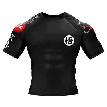 Kanji Black Rash Guard XMARTIAL