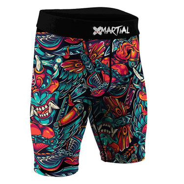 Heart of Thorns BJJ/MMA Compression Shorts XMARTIAL