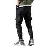 Jet Black Cargo Joggers XMARTIAL