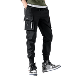 Jet Black Cargo Joggers XMARTIAL