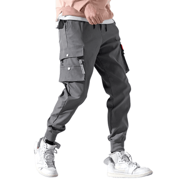 Jet Black Cargo Joggers XMARTIAL