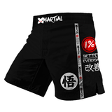 Kanji Black 2.0 Hybrid BJJ/MMA Shorts XMARTIAL