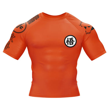 Kanji Orange Rash Guard XMARTIAL