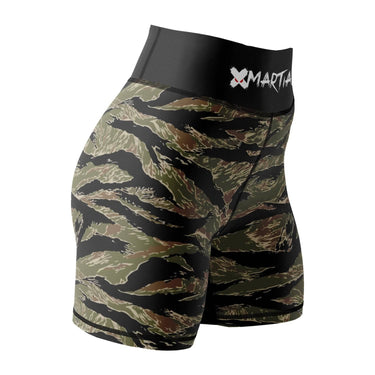 Tiger Camo Women's BJJ/MMA Compression Shorts XMARTIAL